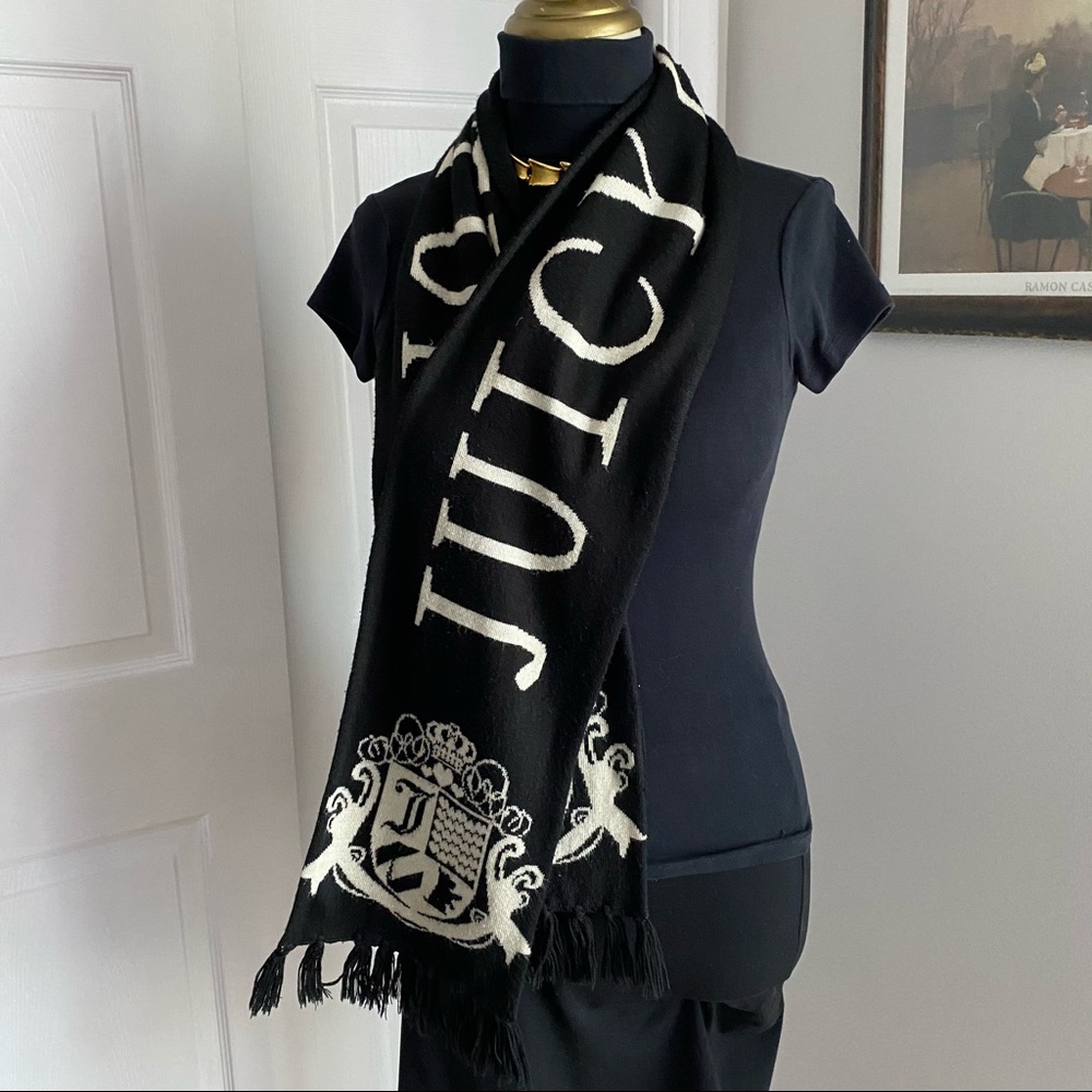 Juicy Couture Black and White Scarf